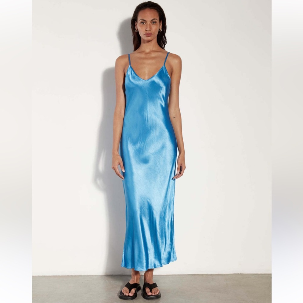 Enza Costa bias slip dress
